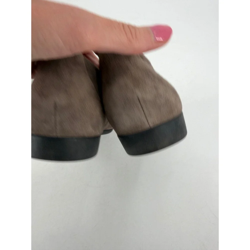 Clarks Unstructured Flats Women Size 10 Taupe Suede Office Minimalist Neutral